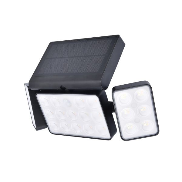 Solar-LED-Wandleuchte Tuda mit Bewegungssensor, 13W, 1500 Lumen, CCT, IP44