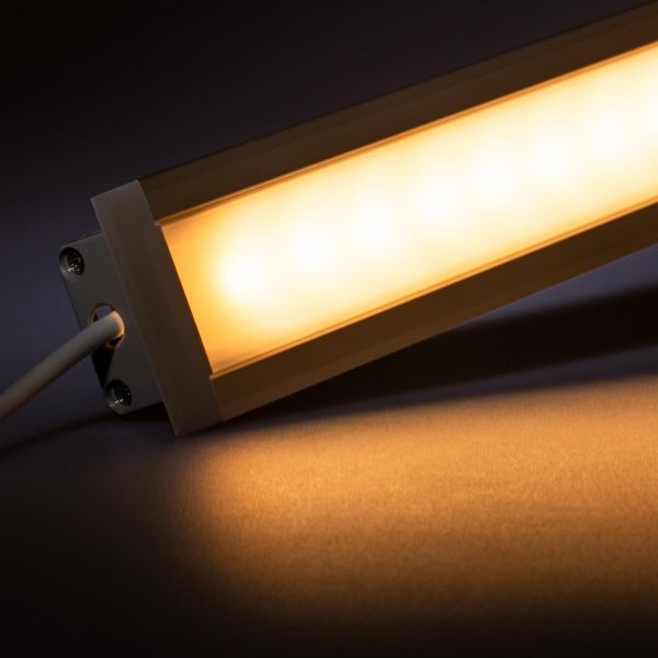 12V Aluminium Einbau LED Leiste – warmweiß – diffuse