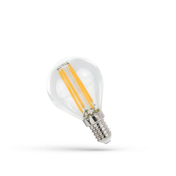 LED Leuchtmittel - E14 - 4W - warmweiß - 2700K, COG-Filamente, Birne, klar