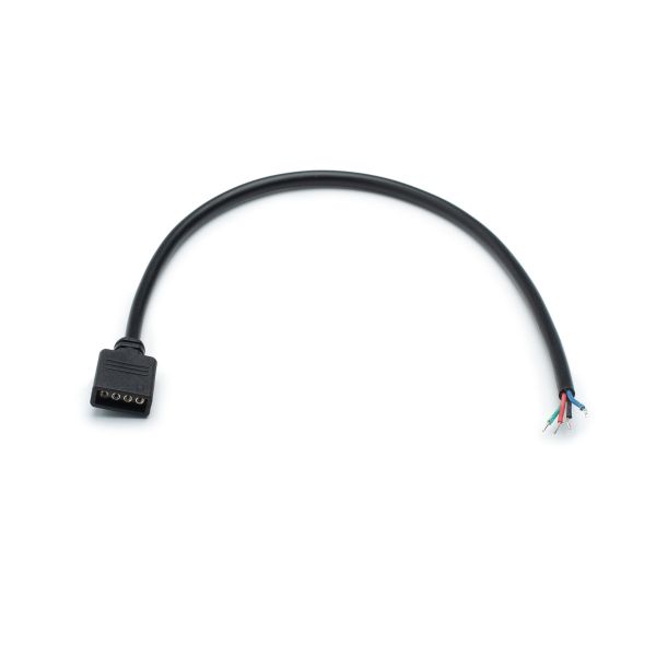 Quick-System 4polig 2.54 – Anschlusskabel für Controller /Dimmer/ Einbaunetzteil, 20cm - black