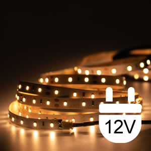 LED Streifen 12V, IP65, 15 LEDs mit schwarzem Leiterband, 12,00 €