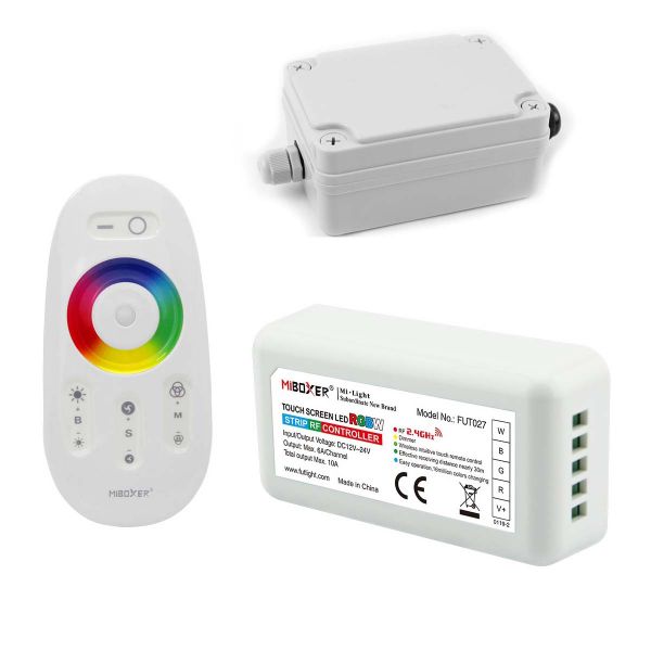 Funk LED Controller – 4 Kanal – RGBW – mit Touch-Fernbedienung