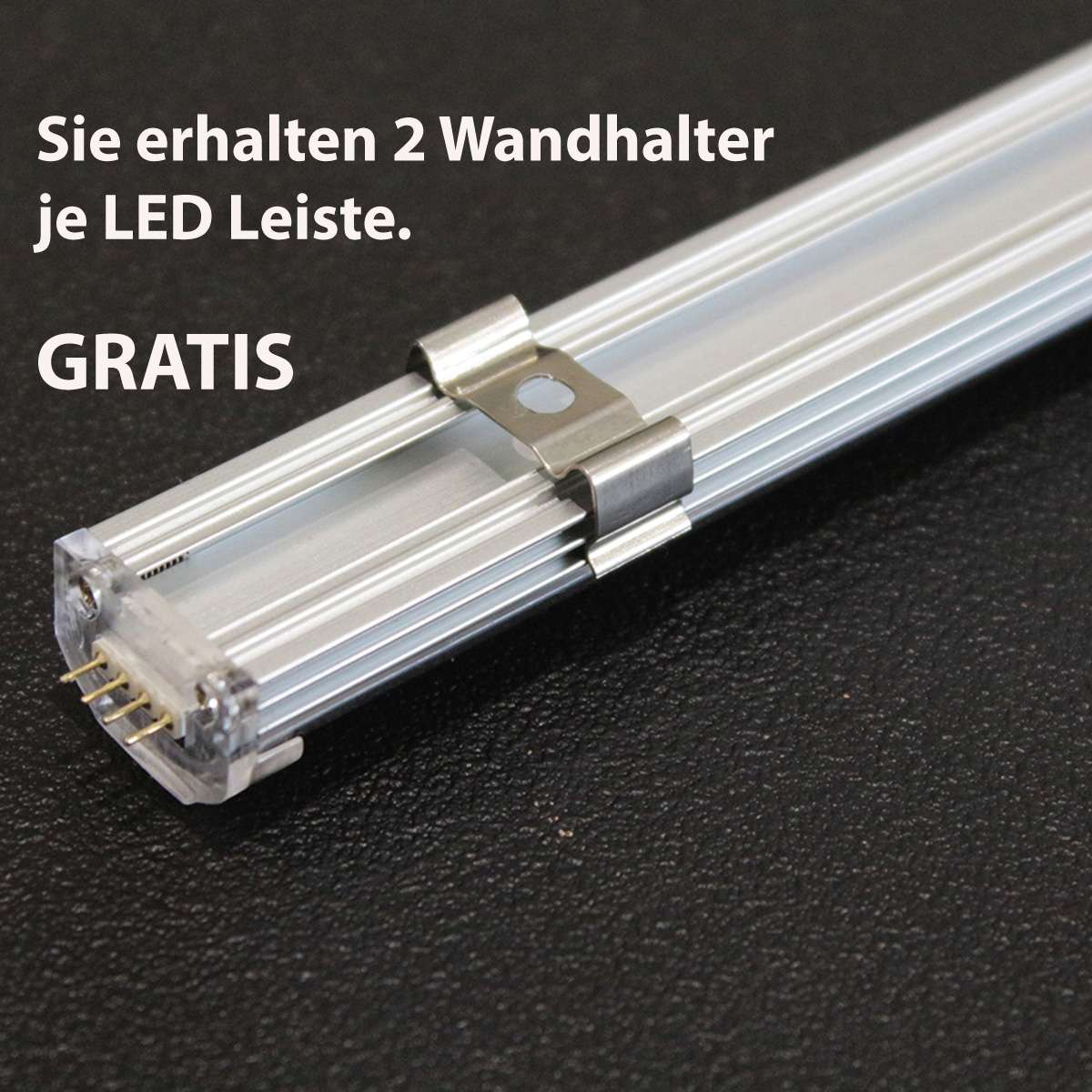 V Aluminium Led Leiste Steckbar Wei Cm Leds Com